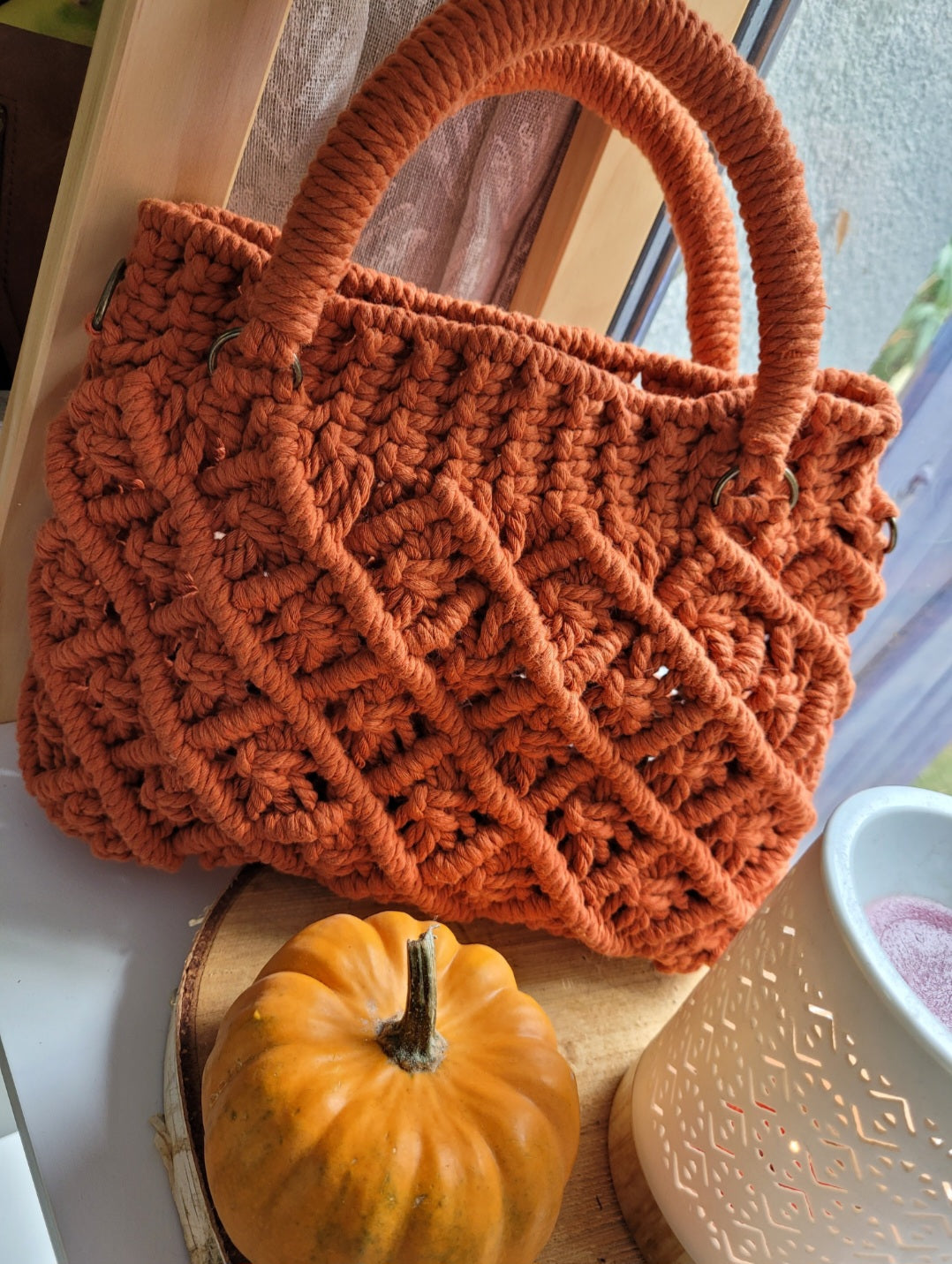 Sac en macramé fait main – Élégance bohème et authenticité